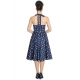 Robe pin-up rockabilly ancres et pois.