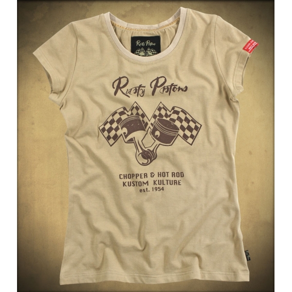 T-shirt femme kustom Rusty Pistons.
