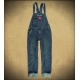 Salopette homme kustom en jeans Rusty pistons.