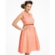 robe lindy bop corail à pois