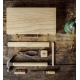 caisse à outils rétro en bois