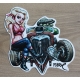 Sticker Pin-up hot-rod par Big Toe.