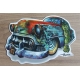 Sticker old kustom car.