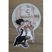 Sticker pin-up sexy.