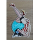 Sticker pin-up rétro vintage.