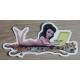 Sticker pin-up vintage.