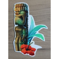 Autocollant tiki hibiscus.