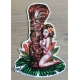 Sticker pin-up sexy avec tiki.
