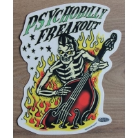 Sticker contrebasse rockabilly Vince Ray.