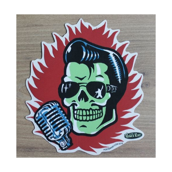 Sticker Elvis par Vince Ray.