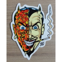 Autocollant diable par Vince Ray.