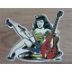 Autocollant pin-up rockabilly Vince Ray