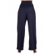 pantalon femme rétro bleu