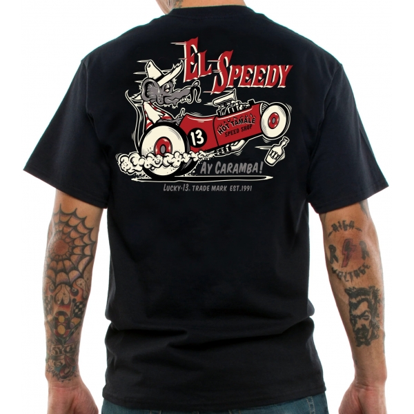 T-shirt hot-rod cartoon