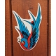 Sticker hirondelle rockabilly.
