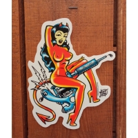 autocollant pin-up tattoo Vince Ray.