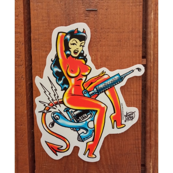 autocollant pin-up tattoo Vince Ray.