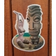 Sticker pin-up tiki.