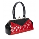 sac pin-up rétro rouge et noir vernis Banned Apparel style rockabilly