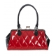 Sac à main pin-up rétro rouge et noir vernis – Banned Apparel