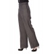 Pantalon Taille Haute Gris