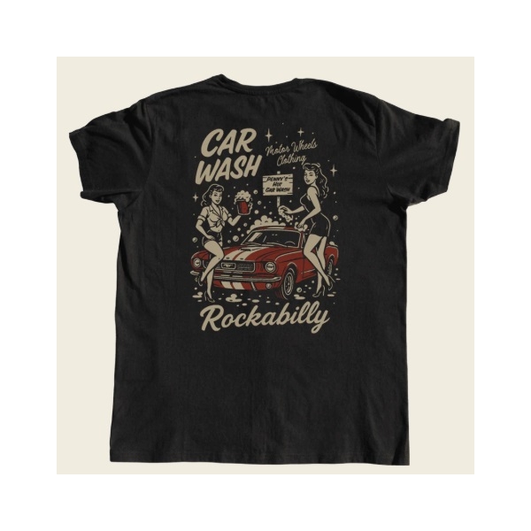 T-Shirt Homme Car Wash Vintage US 