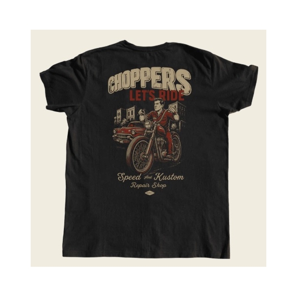 T-shirt Motor Wheels Clothing “Let’s Ride” – Pour riders passionnés