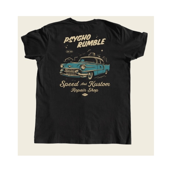  T‑shirt Psycho Rumble motor wheels