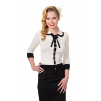 Gilet Vintage blanc et noir – Style Rockabilly & Pin-Up | Banned Apparel