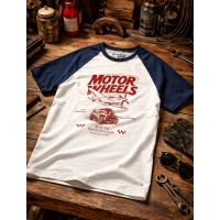 T-shirt hot-rod motor wheels