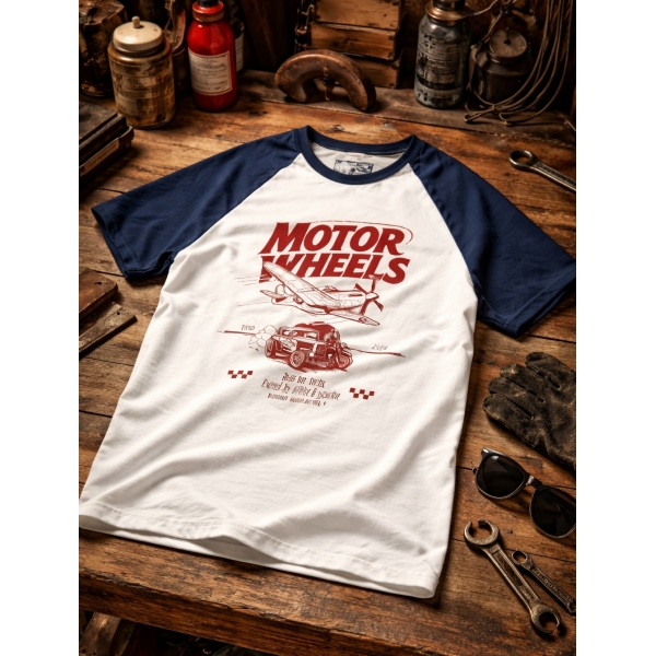 T-shirt hot-rod motor wheels