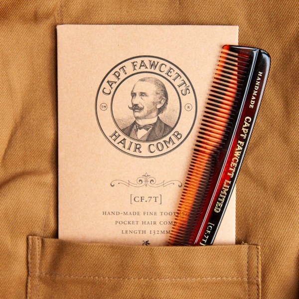Peigne à cheveux Captain Fawcett CF.7T peigne fin de poche pour homme