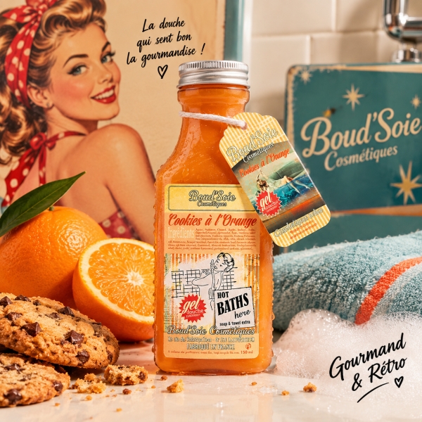 Gel Douche Cookies à l’Orange – Boud’Soie