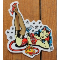 Sticker pin-up Vince Ray.