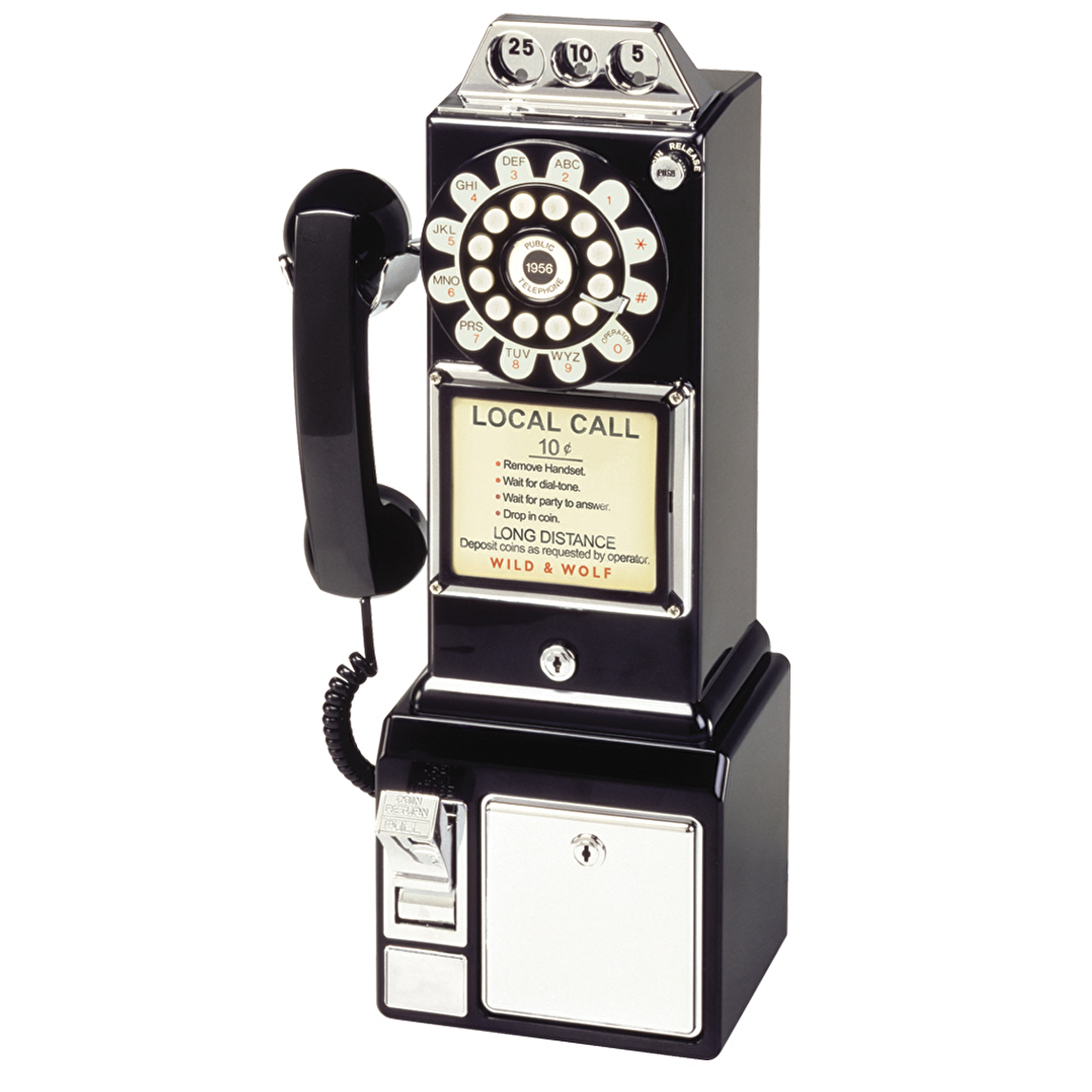 TELEPHONE VINTAGE DINER - Téléphone rétro diner américain.