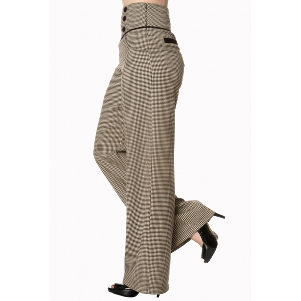 Pantalon à Bretelle Femme Vintage